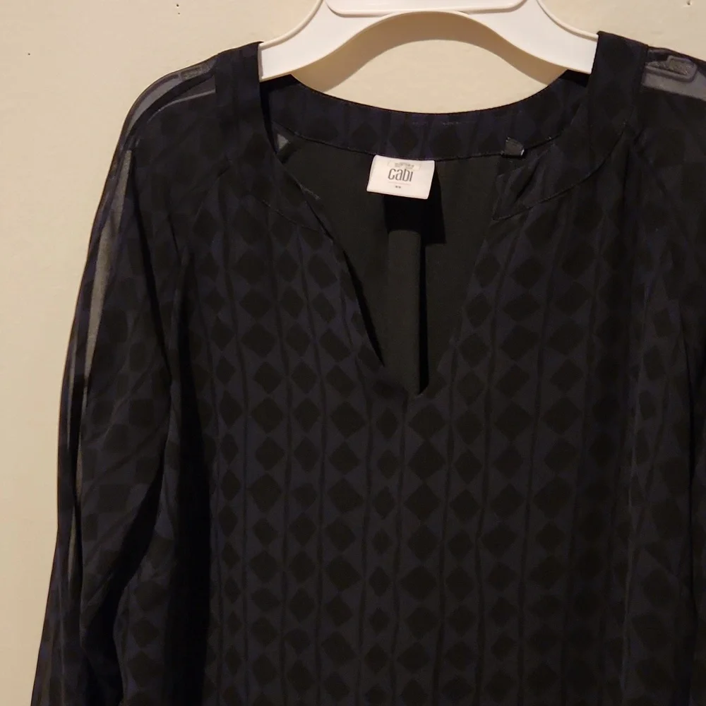 ❤️ CABI DIAMOND PRINT HARLEQUIN TUNIC SHIFT DRESS, XS - Picture 4 of 9